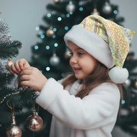 Green Palaka Hawaii Leis Christmas Santa Hat Hawaiian-plaid Elegant Tropical Vibes - Polynesian Pride