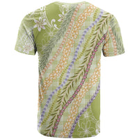 Green Palaka Hawaii Leis T Shirt Hawaiian-plaid Elegant Tropical Vibes - Polynesian Pride