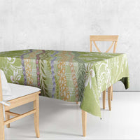Green Palaka Hawaii Leis Tablecloth Hawaiian-plaid Elegant Tropical Vibes - Polynesian Pride