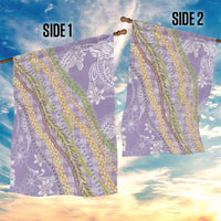 Purple Palaka Hawaii Leis Garden Flag Hawaiian-plaid Elegant Tropical Vibes - Polynesian Pride
