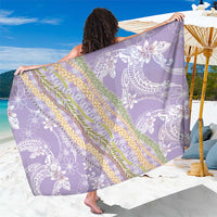Purple Palaka Hawaii Leis Sarong Hawaiian-plaid Elegant Tropical Vibes - Polynesian Pride