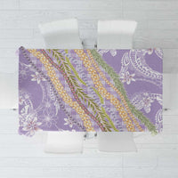 Purple Palaka Hawaii Leis Tablecloth Hawaiian-plaid Elegant Tropical Vibes - Polynesian Pride