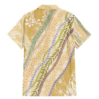 Yellow Palaka Hawaii Leis Family Matching Mermaid Dress and Hawaiian Shirt Hawaiian-plaid Elegant Tropical Vibes - Polynesian Pride