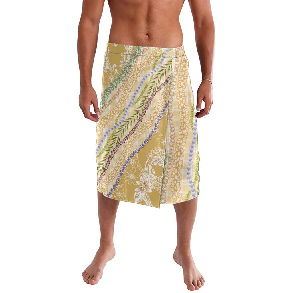Yellow Palaka Hawaii Leis Lavalava Hawaiian-plaid Elegant Tropical Vibes - Polynesian Pride