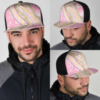 Pink Palaka Hawaii Leis Mesh Trucker Cap Hawaiian-plaid Elegant Tropical Vibes - Polynesian Pride