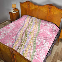 Pink Palaka Hawaii Leis Quilt Hawaiian-plaid Elegant Tropical Vibes - Polynesian Pride