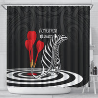 New Zealand Darts Shower Curtain Aotearoa Maori Fern Bring It On LT14 - Polynesian Pride