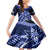 Tonga Tupou College And Queen Salote College Family Matching Mermaid Dress and Hawaiian Shirt Tongan Ngatu Pattern LT14 Daughter's Dress Blue - Polynesian Pride