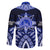 Tonga Tupou College And Queen Salote College Family Matching Off Shoulder Long Sleeve Dress and Hawaiian Shirt Tongan Ngatu Pattern LT14 - Polynesian Pride