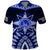 Tonga Tupou College And Queen Salote College Polo Shirt Tongan Ngatu Pattern LT14 Blue - Polynesian Pride