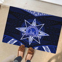Tonga Tupou College And Queen Salote College Rubber Doormat Tongan Ngatu Pattern LT14 - Polynesian Pride