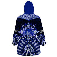 Tonga Tupou College And Queen Salote College Wearable Blanket Hoodie Tongan Ngatu Pattern LT14 - Polynesian Pride