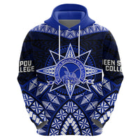 Tonga Tupou College And Queen Salote College Zip Hoodie Tongan Ngatu Pattern LT14 - Polynesian Pride
