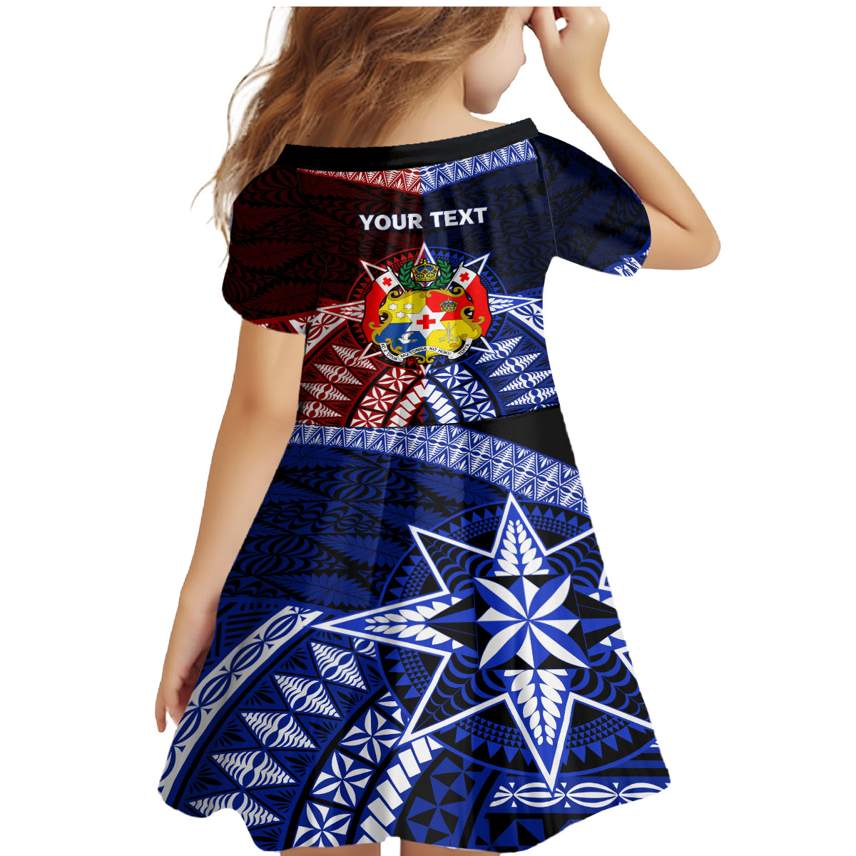 Personalised Tupou College And Kolisi Tonga Atele Family Matching Mermaid Dress and Hawaiian Shirt Tongan Ngatu Pattern LT14 - Polynesian Pride