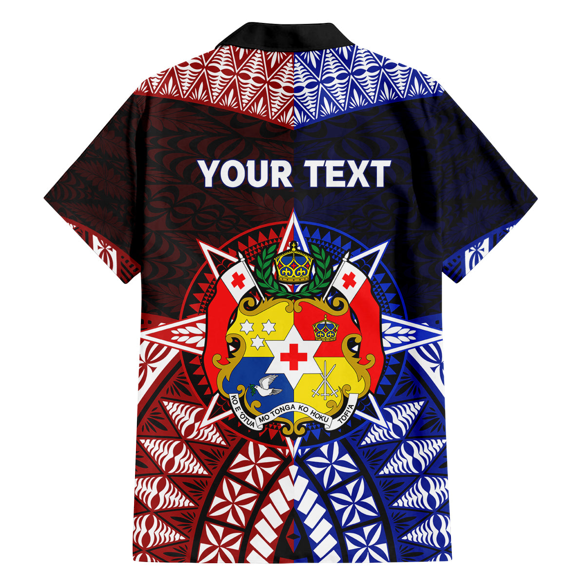 Personalised Tupou College And Kolisi Tonga Atele Family Matching Tank Maxi Dress and Hawaiian Shirt Tongan Ngatu Pattern LT14 - Polynesian Pride