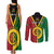 Personalised Hapi Independens Dei Vanuatu Couples Matching Tank Maxi Dress and Long Sleeve Button Shirt