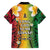 Vanuatu Independence Day Family Matching Off Shoulder Short Dress and Hawaiian Shirt Long God Yumi Stanap Happy 45th Anniversary LT14