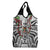 Fiji Day Grocery Bag Happy 54 Years Of Independence Tapa Pattern White