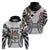 Fiji Day Hoodie Happy 54 Years Of Independence Tapa Pattern White