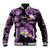 Personalised Aloha Hawaii Kauai Island Baseball Jacket Garden Isle Map Sea Turtle Plumeria