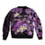 Personalised Aloha Hawaii Kauai Island Bomber Jacket Garden Isle Map Sea Turtle Plumeria