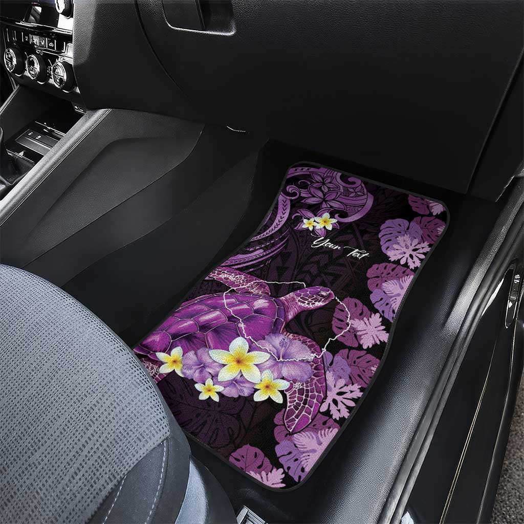 Personalised Aloha Hawaii Kauai Island Car Mats Garden Isle Map Sea Turtle Plumeria