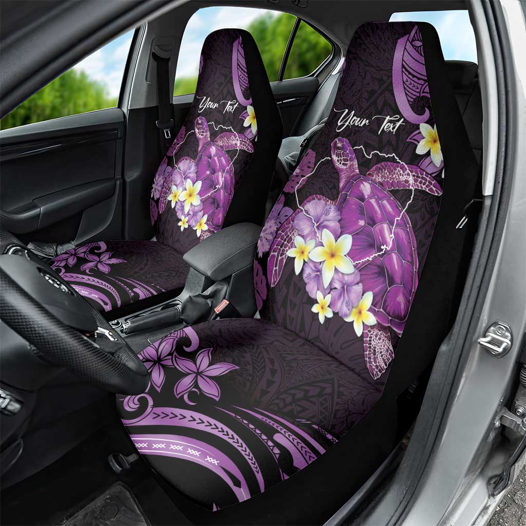 Personalised Aloha Hawaii Kauai Island Car Seat Cover Garden Isle Map Sea Turtle Plumeria