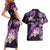 Personalised Aloha Hawaii Kauai Island Couples Matching Short Sleeve Bodycon Dress and Hawaiian Shirt Garden Isle Map Sea Turtle Plumeria