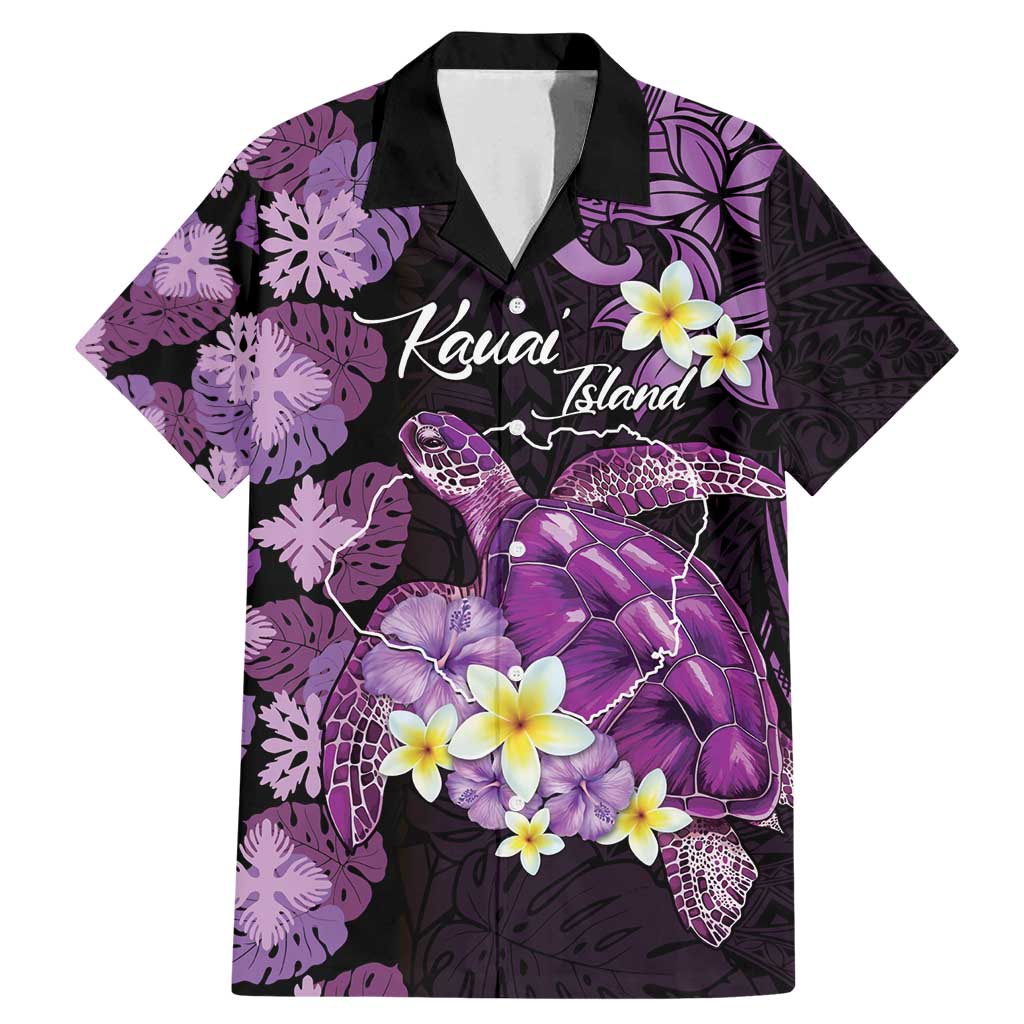 Personalised Aloha Hawaii Kauai Island Family Matching Mermaid Dress and Hawaiian Shirt Garden Isle Map Sea Turtle Plumeria