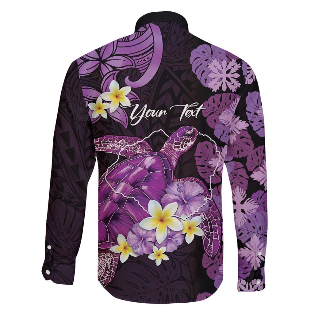 Personalised Aloha Hawaii Kauai Island Family Matching Summer Maxi Dress and Hawaiian Shirt Garden Isle Map Sea Turtle Plumeria