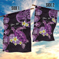 Personalised Aloha Hawaii Kauai Island Garden Flag Garden Isle Map Sea Turtle Plumeria