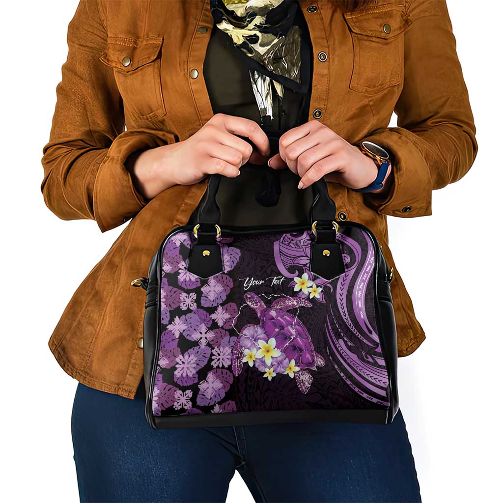 Personalised Aloha Hawaii Kauai Island Shoulder Handbag Garden Isle Map Sea Turtle Plumeria LT14 - Polynesian Pride