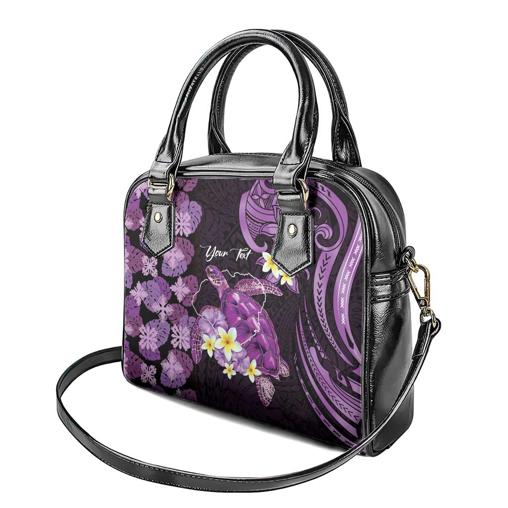 Personalised Aloha Hawaii Kauai Island Shoulder Handbag Garden Isle Map Sea Turtle Plumeria LT14 - Polynesian Pride