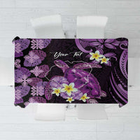 Personalised Aloha Hawaii Kauai Island Tablecloth Garden Isle Map Sea Turtle Plumeria