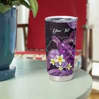 Personalised Aloha Hawaii Kauai Island Tumbler Cup Garden Isle Map Sea Turtle Plumeria