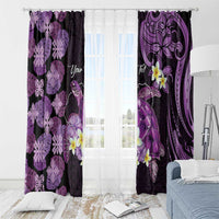 Personalised Aloha Hawaii Kauai Island Window Curtain Garden Isle Map Sea Turtle Plumeria