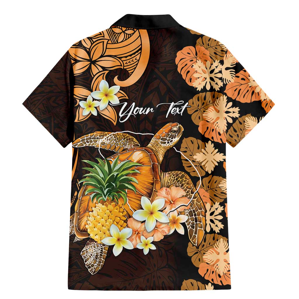 Personalised Aloha Hawaii Lanai Island Family Matching Mermaid Dress and Hawaiian Shirt Pineapple Isle Map Sea Turtle Plumeria