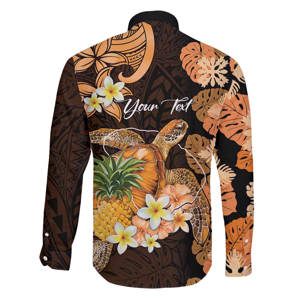 Personalised Aloha Hawaii Lanai Island Family Matching Mermaid Dress and Hawaiian Shirt Pineapple Isle Map Sea Turtle Plumeria