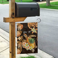 Personalised Aloha Hawaii Lanai Island Garden Flag Pineapple Isle Map Sea Turtle Plumeria