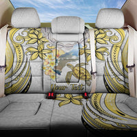 Personalised Aloha Hawaii Niihau Island Back Car Seat Cover Forbidden Isle Map Shell Lei LT14 One Size Yellow - Polynesian Pride