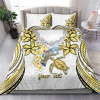 Personalised Aloha Hawaii Niihau Island Bedding Set Forbidden Isle Map Shell Lei