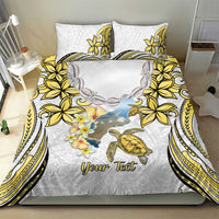 Personalised Aloha Hawaii Niihau Island Bedding Set Forbidden Isle Map Shell Lei