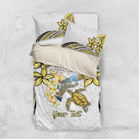 Personalised Aloha Hawaii Niihau Island Bedding Set Forbidden Isle Map Shell Lei