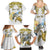 Personalised Aloha Hawaii Niihau Island Family Matching Summer Maxi Dress and Hawaiian Shirt Forbidden Isle Map Shell Lei