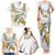 Personalised Aloha Hawaii Niihau Island Family Matching Tank Maxi Dress and Hawaiian Shirt Forbidden Isle Map Shell Lei