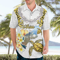 Personalised Aloha Hawaii Niihau Island Hawaiian Shirt Forbidden Isle Map Shell Lei