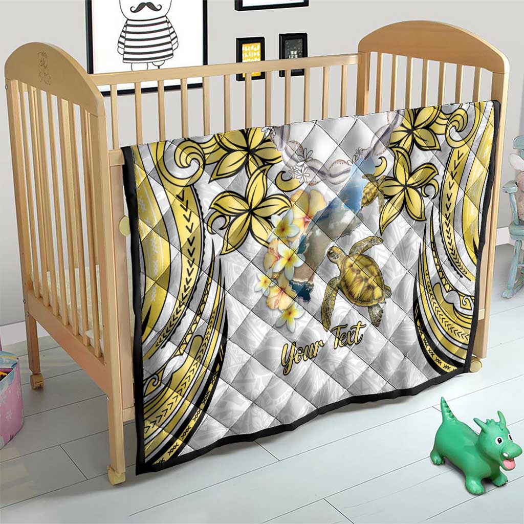 Personalised Aloha Hawaii Niihau Island Quilt Forbidden Isle Map Shell Lei