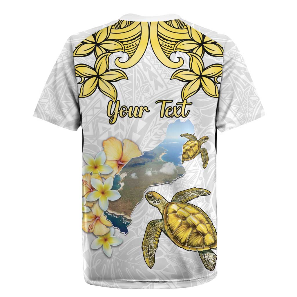 Personalised Aloha Hawaii Niihau Island Rugby Jersey Forbidden Isle Map Shell Lei