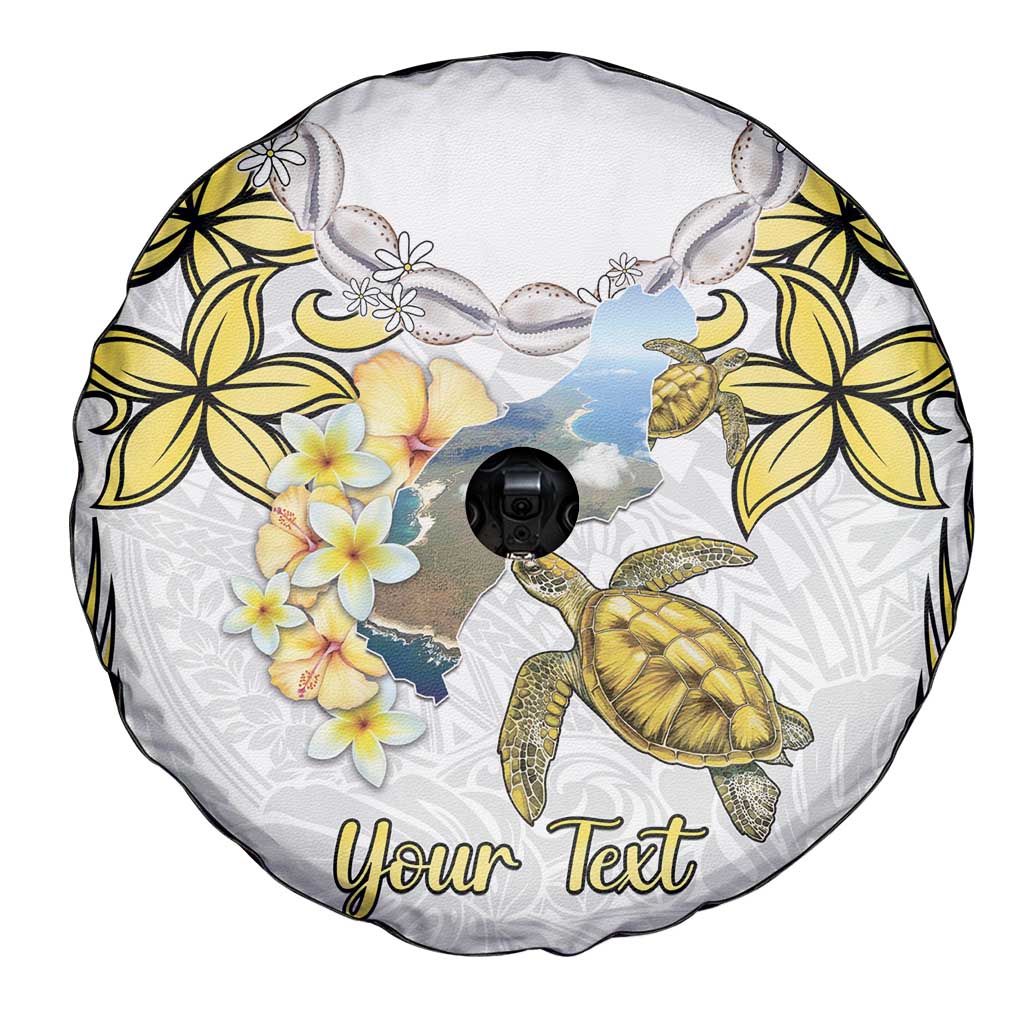 Personalised Aloha Hawaii Niihau Island Spare Tire Cover Forbidden Isle Map Shell Lei
