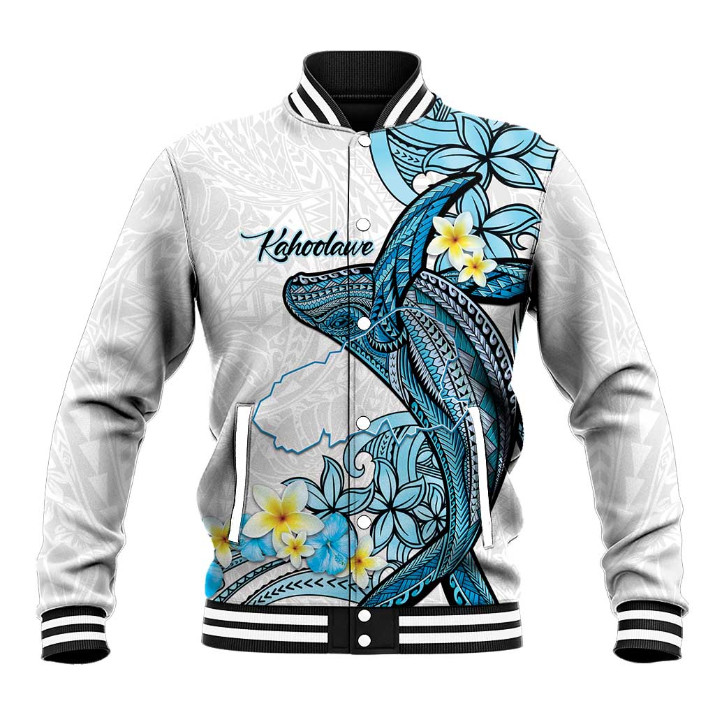 Personalised Aloha Hawaii Kahoolawe Island Baseball Jacket Target Isle Map With Humpback Whale
